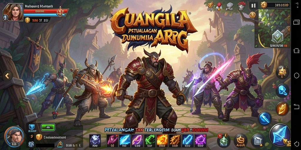 Tangkapan layar gameplay CUANGILA menampilkan aksi seru di dunia ARPG.