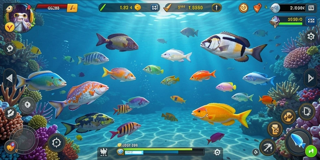 Tangkapan layar GG288 menampilkan aksi seru menembak ikan dengan pemain bersemangat.