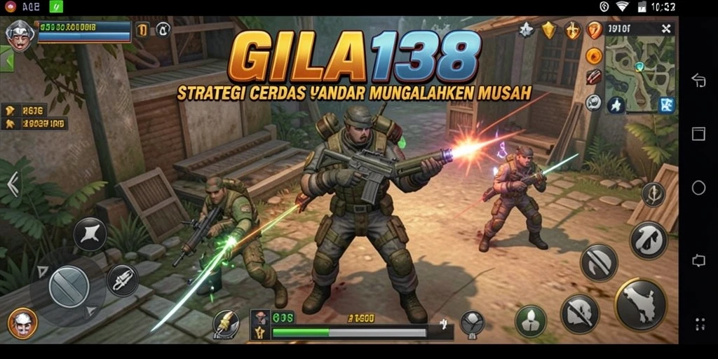 Screenshot gameplay GILA138 yang menampilkan pertempuran strategis yang mendebarkan.