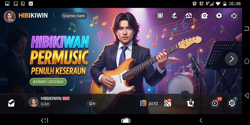 Tampilan gameplay HIBIKIWIN yang memukau dan interaktif.