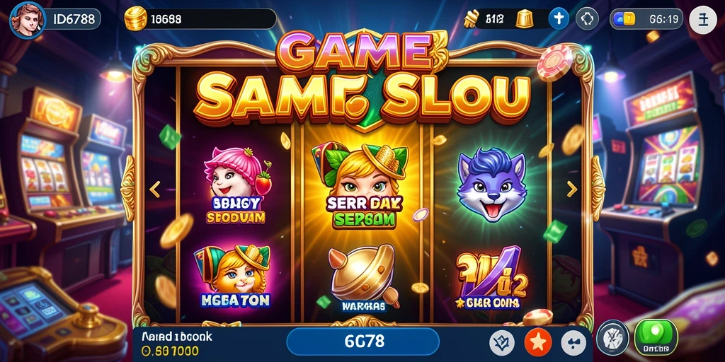 Tampilan gameplay ID6788 dengan berbagai mesin slot menarik.