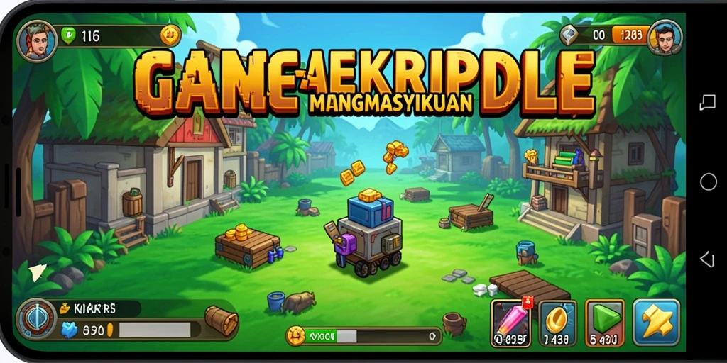 Tampilan gameplay KAKRP yang menarik dengan karakter yang beraksi.