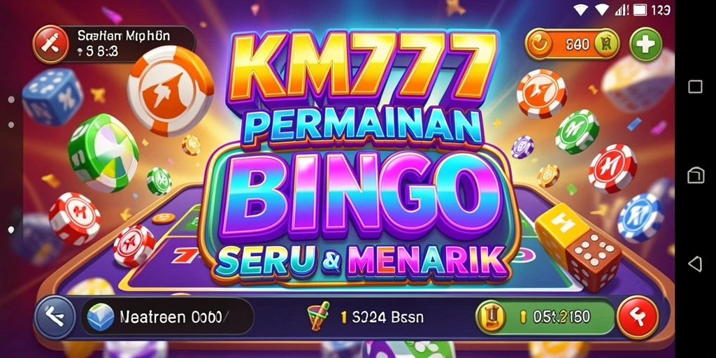 Screenshot KM777 menampilkan gameplay Bingo yang seru dan interaktif.