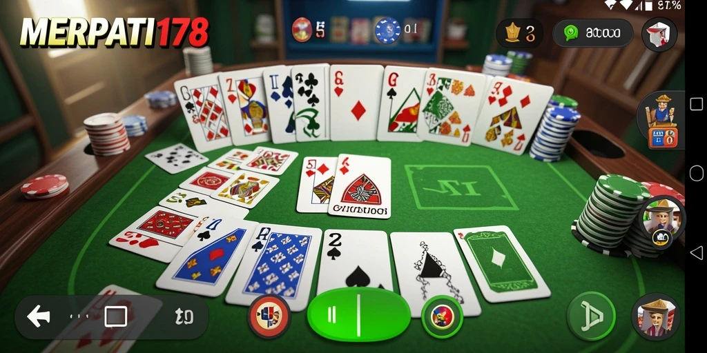 Tampilan gameplay seru Gaple di MERPATI178.
