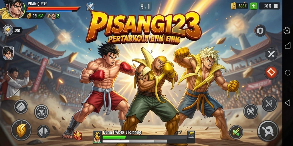Gameplay PISANG123 yang mendebarkan dalam pertarungan Fighting.