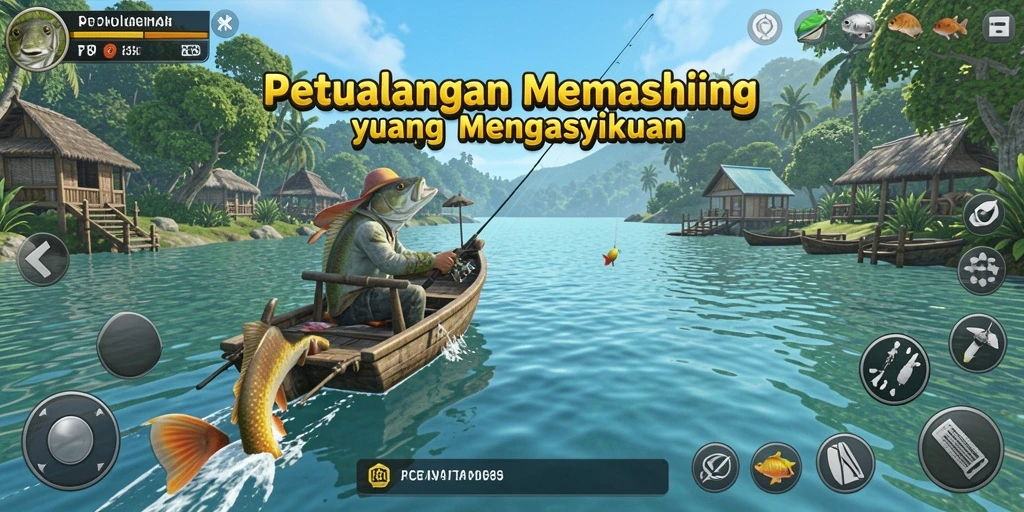 Tampilan gameplay memancing yang menakjubkan di PT89.