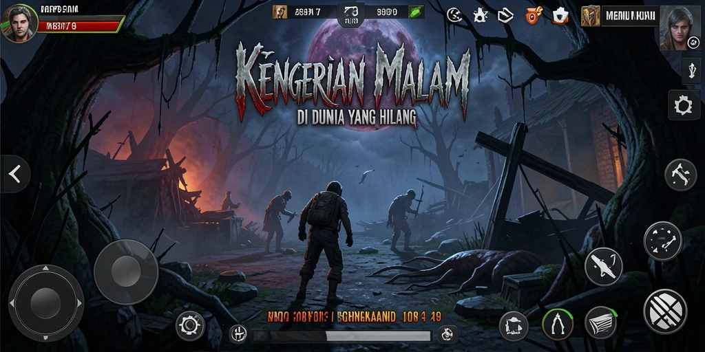 Screenshot gameplay RP79 menampilkan suasana mencekam dan menakutkan.