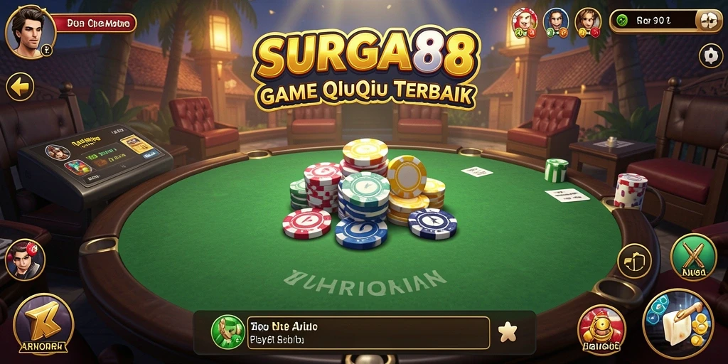 Tampilan screenshot SURGA88 menunjukkan keseruan bermain QiuQiu.