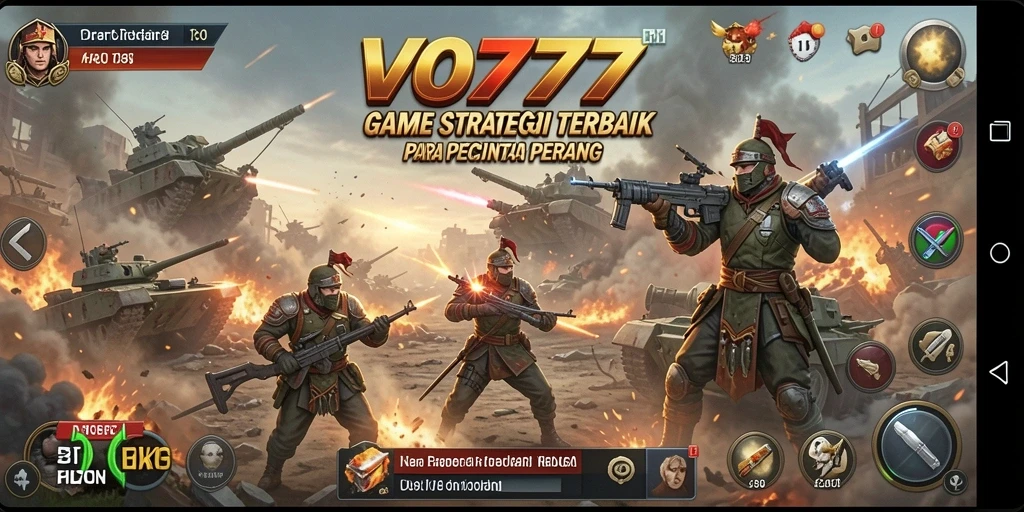 Screenshot gameplay VO777 menampilkan pertempuran taktis yang mendebarkan.