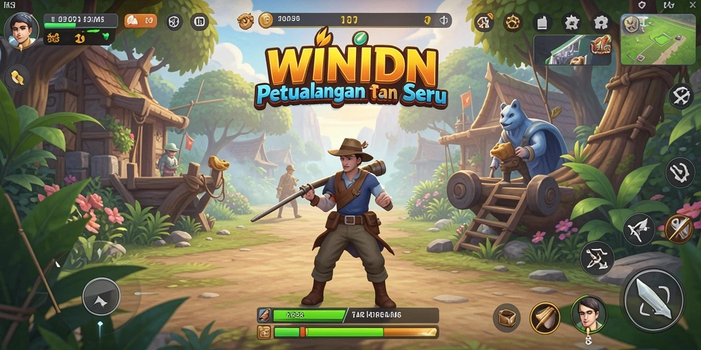 Tampilan gameplay seru dari permainan WINIDN yang memukau.