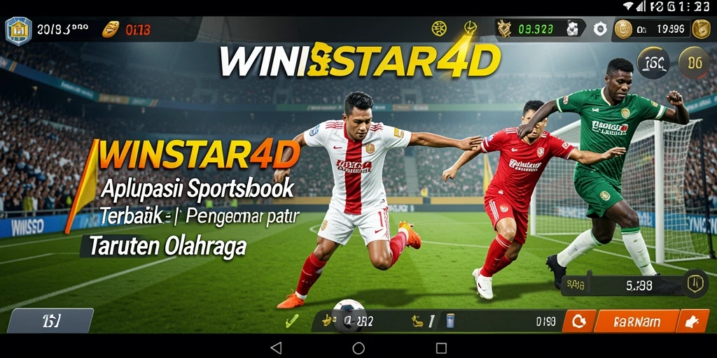 Tampilan utama WINSTAR4D yang menampilkan antarmuka taruhan olahraga.